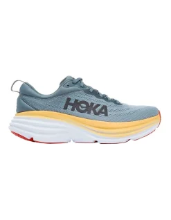 Top 10 ✔️ Hoka One One Bondi 8 Wide Mens Running ???? Shoes In Grey/Yellow ????
