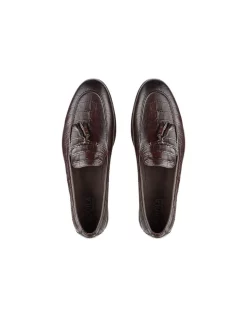 Brand new 🤩 Aquila Alberto Brown Croc Print Leather Loafers 🌟 -Clae shop unnamed file 118