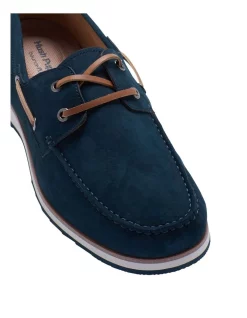 Budget 🧨 Hush Puppies Lake Navy Nubuck Leather Boat 👟 Shoe 🔥 -Clae shop unnamed file 1204