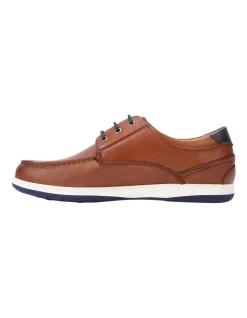 Coupon 🔥 Hush Puppies Dusty Dark Tan Leather Lace Up Boat 👟 Shoe 🌟 -Clae shop unnamed file 1270