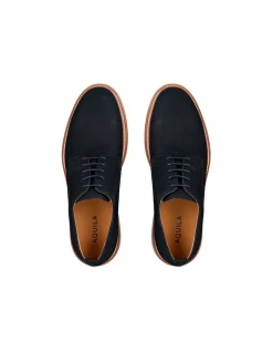 Best deal ❤️ Aquila Morgan Nubuck Derby 👟 Shoes In Navy 😉 -Clae shop unnamed file 1425