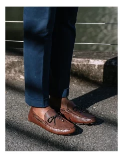 Coupon ⌛ Aquila Balfort Brown Lizard Print Leather Driving 👟 Shoes 🛒 -Clae shop unnamed file 1471