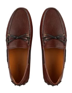 Coupon ⌛ Aquila Balfort Brown Lizard Print Leather Driving 👟 Shoes 🛒 -Clae shop unnamed file 1473