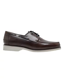 Cheap ???? Oxford Logain Boatshoes In Chocolate ????