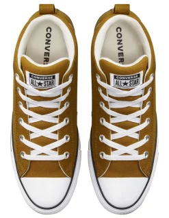 Outlet ⌛ Converse Chuck Taylor All Star High Street Canvas Mid-top 👟 Shoe In Dark Wheat ⭐ -Clae shop unnamed file 1587