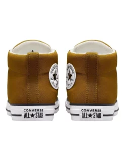 Outlet ⌛ Converse Chuck Taylor All Star High Street Canvas Mid-top 👟 Shoe In Dark Wheat ⭐ -Clae shop unnamed file 1588