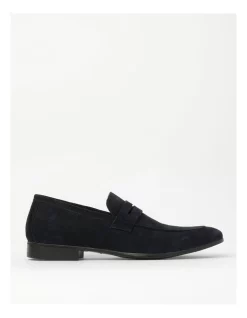 Outlet 🔔 Blaq Austin Suede Loafer Loafer In Navy 🎉