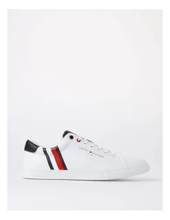 Clae shop 11 Cheap ⌛ Tommy Hilfiger Side Stripe 👟 Sneaker In White ❤️