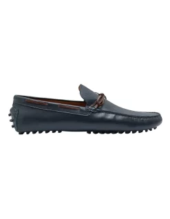 Best Pirce 😉 Oxford Jojo Leather Driver Loafers In Navy 🌟