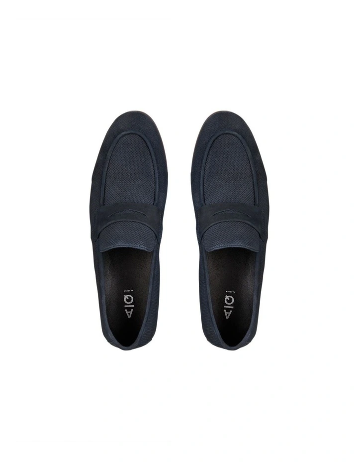 New π₯ AQ By Aquila Cavarra Nubuck Penny Loafers In Navy π 6 New π₯ AQ By Aquila Cavarra Nubuck Penny Loafers In Navy π - Image 4