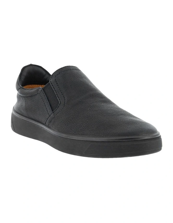 Budget π ECCO Street Tray Slip-On π Shoes In Black π 3 Budget π ECCO Street Tray Slip-On π Shoes In Black π