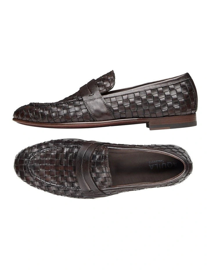 Alfredo Brown Woven Leather Loafers Deals ⌛ Aquila Alfredo Brown Woven Leather Loafers ???? -Clae shop unnamed file 547