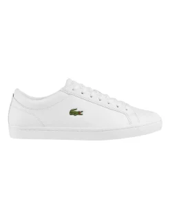 New 🥰 Lacoste Straightset Leather White Trainer 👟 Sneaker ⭐