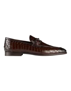 Clae shop 21 Hot Sale 🌟 AQUILA Candela Leather Loafers In Croc Brown 🌟