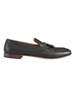 New ❤️ Aquila Alberto Leather Tassel Loafers 😉