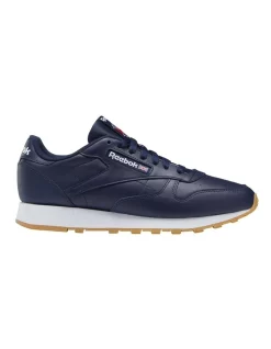 Discount 🥰 Reebok Classic Leather 👟 Sneakers In Navy ❤️
